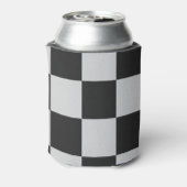Gecontroleerde zwarte en witte vierkantjes of KLAN Blikjeskoeler (Blikje Achterkant)