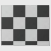 Gecontroleerde zwarte en witte vierkantjes of KLAN Cadeaupapier (Vlak)