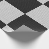 Gecontroleerde zwarte en witte vierkantjes of KLAN Cadeaupapier (Hoek)