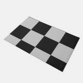 Gecontroleerde zwarte en witte vierkantjes of KLAN Deurmat (Schuin)