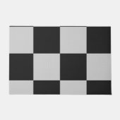 Gecontroleerde zwarte en witte vierkantjes of KLAN Deurmat (Voorkant)