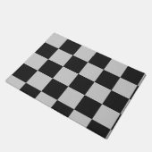 Gecontroleerde zwarte en witte vierkantjes of KLAN Deurmat (Schuin)