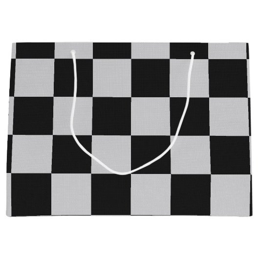 Gecontroleerde zwarte en witte vierkantjes of KLAN Groot Cadeauzakje (Voorkant)