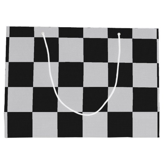 Gecontroleerde zwarte en witte vierkantjes of KLAN Groot Cadeauzakje (Achterkant)