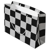 Gecontroleerde zwarte en witte vierkantjes of KLAN Groot Cadeauzakje (Achterkant Gekanteld)