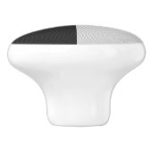 Gecontroleerde zwarte en witte vierkantjes of KLAN Keramische Knop (Zijkant)