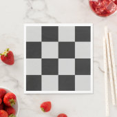 Gecontroleerde zwarte en witte vierkantjes of KLAN Servet (Insitu)