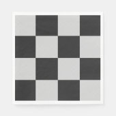 Gecontroleerde zwarte en witte vierkantjes of KLAN Servet (Voorkant)