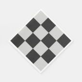 Gecontroleerde zwarte en witte vierkantjes of KLAN Servet (Hoek)