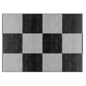 Gecontroleerde zwarte en witte vierkantjes of KLAN Snijplank (Voorkant)