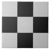 Gecontroleerde zwarte en witte vierkantjes of KLAN Tegeltje (Voorkant)