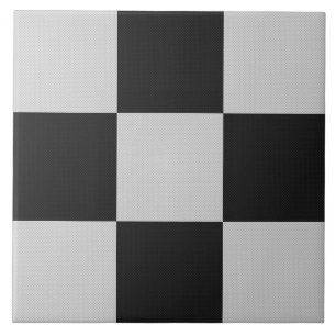 Gecontroleerde zwarte en witte vierkantjes of KLAN Tegeltje