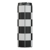 Gecontroleerde zwarte en witte vierkantjes of KLAN Thermosbeker (Achterkant)