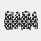 Gecontroleerde zwarte Pawprints Bedankdoosjes (Uitgevouwen)