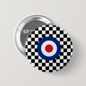 Gecontroleerde zwarte rackingdoelmodus ronde button 5,7 cm (Voorkant /achterkant)