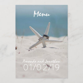 Gecoördineerd Beach Wedding Theme Suite Menu