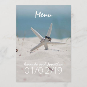 Gecoördineerd Beach Wedding Theme Suite Menu