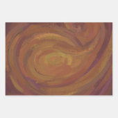 Gecoördineerde armbruine kleurenpatronen inpakpapier vel (Voorkant 3)