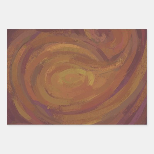 Gecoördineerde armbruine kleurenpatronen inpakpapier vel (Voorkant 3)