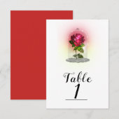 Gecorrigeerd Magical Storybook Red Rose Table Numb Kaart (Voorkant / Achterkant)