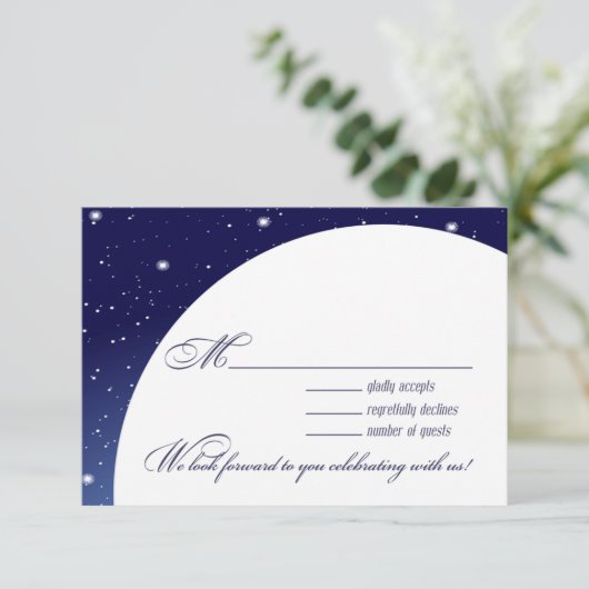 Gecorrigeerd 's avonds nachts weddenschap met RSVP (Staand voorkant)