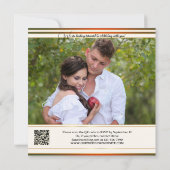 Gecorrigeerd woud QR gelukkig altijd na bruiloft Kaart (Achterkant)