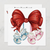 Gecorrigeerde baby shower kaart (Voorkant / Achterkant)