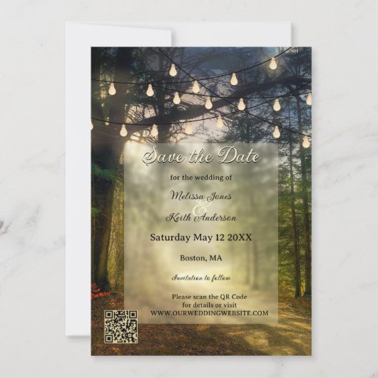 Gecorrigeerde Code van het Bos QR sparen de Kaart  (Voorkant)