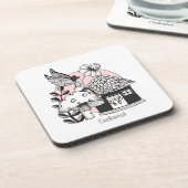 Gecorrigeerde feestelijke en feilloze woning bier onderzetter (Linkerzijde)