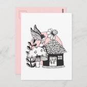 Gecorrigeerde feestelijke en feilloze woning briefkaart (Voorkant / Achterkant)