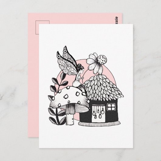 Gecorrigeerde feestelijke en feilloze woning briefkaart (Voorkant / Achterkant)