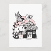 Gecorrigeerde feestelijke en feilloze woning briefkaart (Voorkant)