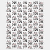 Gecorrigeerde feestelijke en feilloze woning fleece deken (Voorkant)