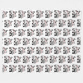 Gecorrigeerde feestelijke en feilloze woning fleece deken (Voorkant (Horizontaal))