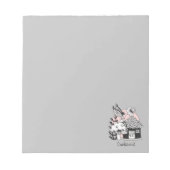 Gecorrigeerde feestelijke en feilloze woning notitieblok (Voorkant)