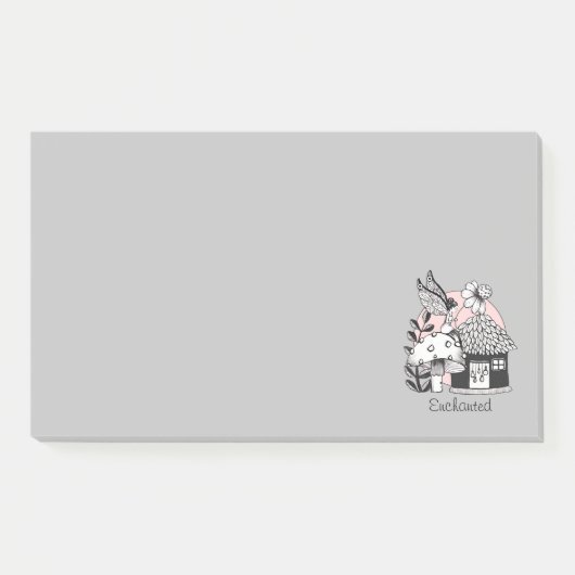 Gecorrigeerde feestelijke en feilloze woning post-it® notes (Voorkant)