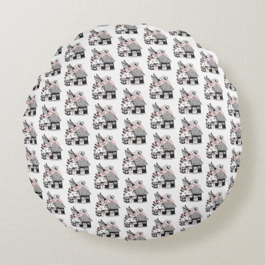 Gecorrigeerde feestelijke en feilloze woning rond kussen (Voorkant)