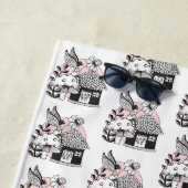 Gecorrigeerde feestelijke en feilloze woning strandlaken (In situ)