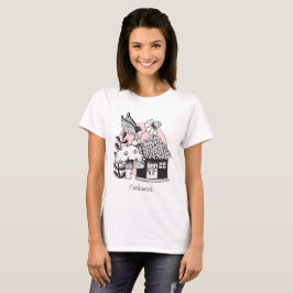 Gecorrigeerde feestelijke en feilloze woning t-shirt