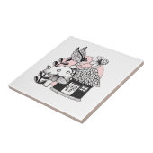 Gecorrigeerde feestelijke en feilloze woning tegeltje (Zijkant)