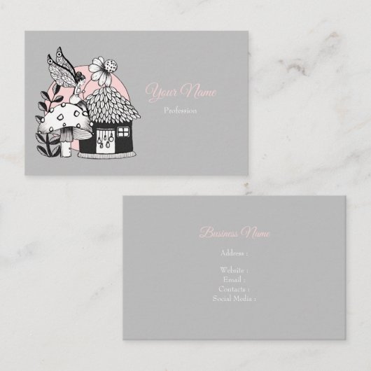 Gecorrigeerde feestelijke en feilloze woning visitekaartje (Voorkant / Achterkant)