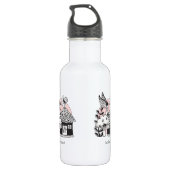 Gecorrigeerde feestelijke en feilloze woning waterfles (Achterkant)