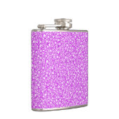 Gecorrigeerde roze diamanten kijken glitter patroo heupfles (Rechts)