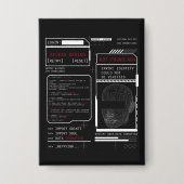 Gecorrumpeerd - Techno-Brutalist Streetwear Design Button (Voorkant)