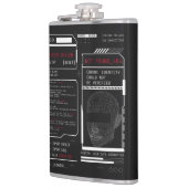 Gecorrumpeerd - Techno-Brutalist Streetwear Design Heupfles (Links)