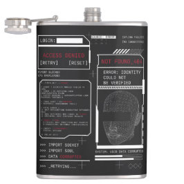 Gecorrumpeerd - Techno-Brutalist Streetwear Design Heupfles