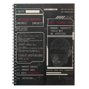 Gecorrumpeerd - Techno-Brutalist Streetwear Design Notitieboek