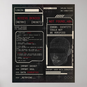 Gecorrumpeerd - Techno-Brutalist Streetwear Design Poster