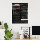 Gecorrumpeerd - Techno-Brutalist Streetwear Design Poster (Thuiskantoor)