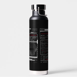 Gecorrumpeerd - Techno-Brutalist Streetwear Design Waterfles